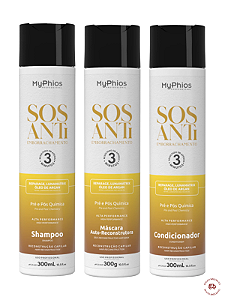 Kit Completo Sos Antiemborrachame Reconstrução Myphios 300g