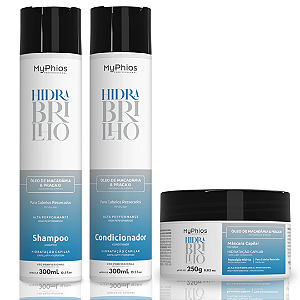 Kit Completo Hidratação Capilar Hidra Brilho Myphios