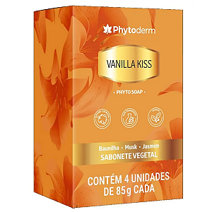 Sabonete Phytoderm Soap Vanilla Kiss 85g Caixa C/4 Unidades