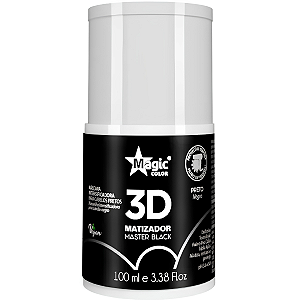 Matizador 3d Magic Color Master Black Efeito Preto 100ml