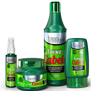 Kit Cresce Cabelo Completo Forever Liss Máscara 250g