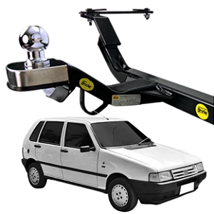 Engate Reboque Rabicho Fiat Uno 1984 A 2003 700kg Fixo Brucker