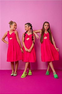 VESTIDO MARIA FLOR - ROSA