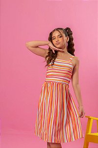 Vestido Infantil Bia Listras