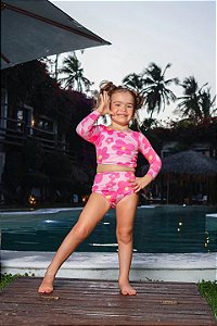 Biquíni Manga Longa Florzinha