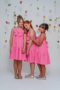 Vestido Infantil Lia Rosa