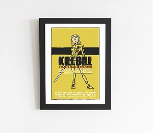 Quadro Releitura Minimalista - Kill Bill