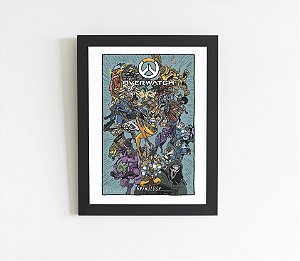 Quadro Releitura Minimalista - Overwatch