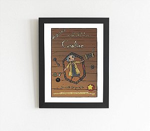 Quadro Releitura Minimalista - Coraline