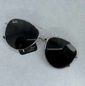 @ Óculos de sol aviador prata 01 RB
