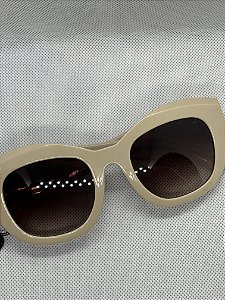 @ Óculos de sol gatinho nude