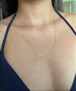 @ Corrente veneziana 50cm - V15 0,8mm - Prata 925