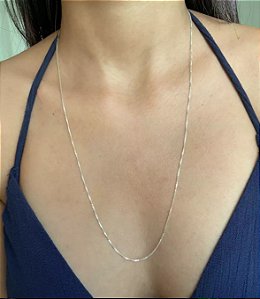 @ Corrente veneziana 60cm - V15 0,8mm - Prata 925