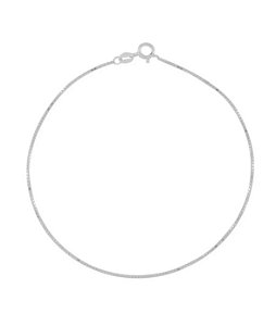 Tornozeleira Veneziana v15 23cm - Prata 925 @