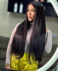 Cabelo Brasileiro do Sul Castanho Natural Liso 100G
