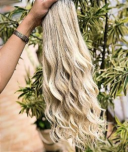 Cabelo Brasileiro do Sul Mesclado Raiz Esfumada Ondulado 100G