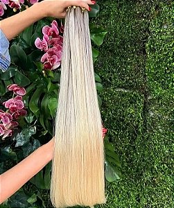 Cabelo Brasileiro do Sul Loiro Raiz Esfumada Liso 50G
