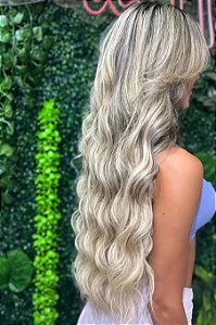Cabelo Brasileiro do Sul Mesclado Raiz Esfumada Ondulado 50G