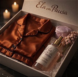 Kit Pijama Feminino Premium Ela em Pausa