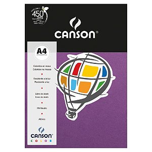 Papel Colorplus A4 180g 10 folhas - Canson - Lilas