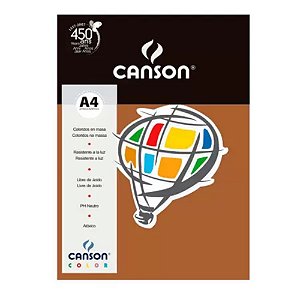 Papel Colorplus A4 180g 10 folhas - Canson - Chocolate