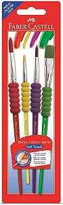 Pincel Soft Touch 4 Unidades Faber-Castell