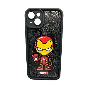 Case Capinha Protetora Iron Man Marvel  iPhone 14 Plus