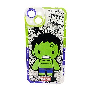 Case Capinha Incrivel Hulk Marvel Celular iPhone 15 Plus