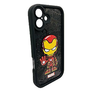 Case Capinha Protetora Iron Man Marvel  iPhone 16 Plus