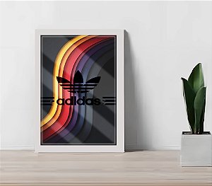 Quadro Decorativo Speed Line C/ Moldura e Vidro 33x25 cm A4