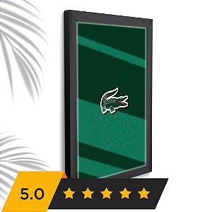 Quadro Decorativo Crocodilo Escritório Loja + Vidro 33x25 A4