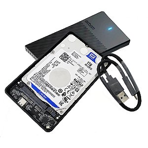 HD Externo 1TB + Case USB 3.0 Para Backup PS5 Xbox e PC