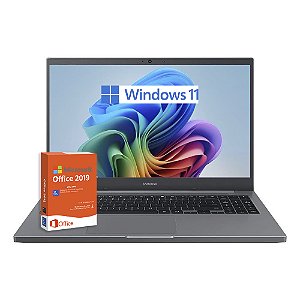 Notebook Samsung Book 8GB Intel i3 NVMe 240 Office Vitalício
