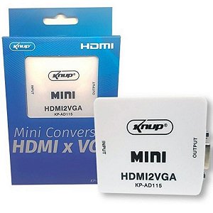 Conversor Hdmi P/ Vga Usb Com Audio Ps3 Ps4 Xbox Chromecast