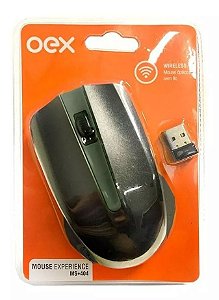 Mouse Wireless 1200 Dpi 10m Oex Experience Ms404 Preto