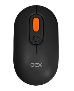 Mouse Optico Sem Fio Retro Preto Oex Ms604