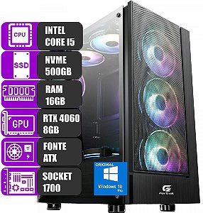 COMPUTADOR MDI GAMER PC CORE I5 12400F / 16GB / 500GBVME /RTX4060