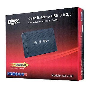 Case Hd Sata 3,5 Externo Usb 3,0 Para Hd De Pc Dx-3530 Dex