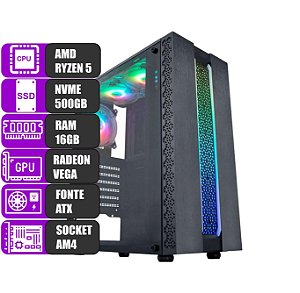 COMPUTADOR MDI GAMER AMD RYZEN 5600G / 16GB / 500GBVME
