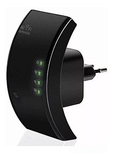 Repetidor Wifi Expansor Sinal 300mbps Amplificador Wireless Preto Knup