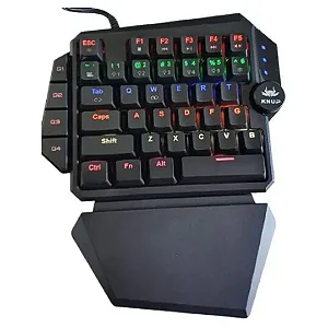 Teclado Mecânico Single Hand Usb Antigosthing Macro Rainbow Kp-tm003