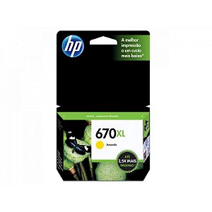 HP CZ120AB 670XL CARTUCHO DE TINTA AMARELO (9 ml)@