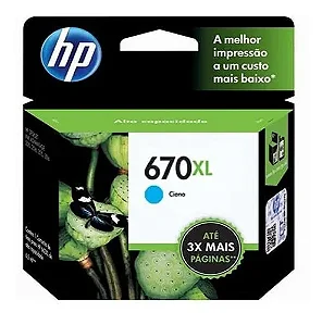 HP CZ118AB 670XL CARTUCHO DE TINTA CIANO (7,5 ml)@