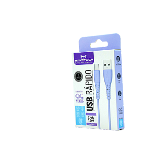 Cabo Usb Para Usb C Android Ca-127C 1M Azul Lilás Maketech