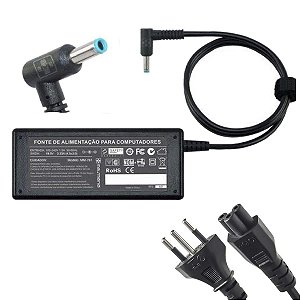 Fonte Para Notebook Hp Envy 65W 19V 3,42A Pino Azul 4,5*3,0mm