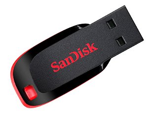 Pen Drive 8gb Sandisk Cruzer Blade Lacrado Original