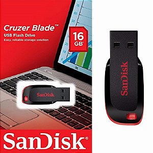 Pen Drive 16gb Sandisk Cruzer Blade Lacrado Original