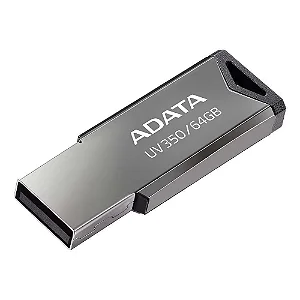 Pen Drive Adata Au350 64 Gb 32 Prata Auv35064 Grbk