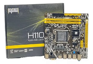 Placa Mãe Revenger 1151 100/1000 Intel H110 32gb 3.0 Nvme
