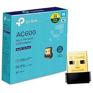 Adaptador Usb Dual Band Wireless Ac600 Archer T2U Nano Tp-Link